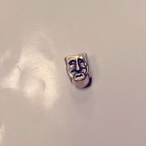 Vintage silver comedy and tragedy masks pandora Charm